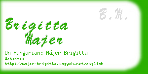 brigitta majer business card