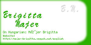 brigitta majer business card